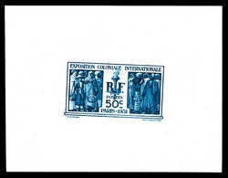 ** N°274A, (N°Maury), Non émis: Exposition Coloniale 50c Bleu Sur Feuillet, SUP (certificat)  Qualité: ** - 1900-02 Mouchon