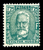(*) N°293, Non émis, Victor Hugo, 1F 25 Vert, RARETEE (signé Calves/certificat)   Qualité: (*) - 1900-02 Mouchon