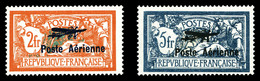 ** N°1/2, Paire Merson Surchargée, TTB (certificat)  Qualité: **  Cote: 950 Euros - 1927-1959 Mint/hinged