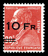 ** N°3, Berthelot 10F Sur 90c Rouge Surchargé à Bord Du Paquebot 'Ile De France' Frais, SUP (signé Champion/certificats) - 1927-1959 Ungebraucht