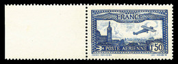 ** N°6b, 1F50 Outremer-vif, Bord De Feuille Latéral Gauche, SUP (signé Brun/certificat)  Qualité: **  Cote: 800 Euros - 1927-1959 Mint/hinged