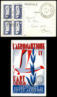 O N°6c, 1F50 Outremer Perforé 'E.I.P.A.30' En Bloc De Quatre Sur Carte De L'exposition, Très Jolie Pièce. SUP (signé Cal - 1927-1959 Ungebraucht