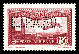 ** N°6d, 1F50 Carmin Perforé E.I.P.A.30, SUP (certificat)  Qualité: **  Cote: 5000 Euros - 1927-1959 Ungebraucht