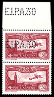 ** N°6da, 1F50 Carmin Perforé E.I.P.A.30 Tenant à Non Perforé, Bord De Feuille, SUP. R. (signé Brun/Calves/certificats)  - 1927-1959 Mint/hinged