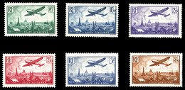 ** N°8/13, Série Avion Survolant Paris, TB  Qualité: **  Cote: 300 Euros - 1927-1959 Neufs