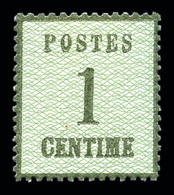 ** N°1, 1c Vert-bronze, Très Bon Centrage, Fraîcheur Postale. SUP  Qualité: ** - Sonstige & Ohne Zuordnung