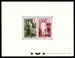 ** N°1089/90, Paire Croix-Rouge De 1956, R.R.R (tirage 22 Exemplaires), SUP (certificat)   Qualité: ** - Mint/Hinged