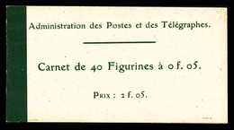 ** N°111-C1, Type Blanc, 40 Timbres, Prix 2f 05. SUP (certificat)  Qualité: ** - Other & Unclassified