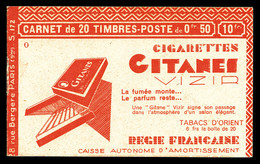 ** N°199-C29, Série 172-O, CIGARETTES VIZIR Et EU. TTB (certificat)  Qualité: ** - Sonstige & Ohne Zuordnung