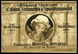 ** N°256-C1, Sourire De Reims, Carnet De 8 Timbres, TTB (certificat)  Qualité: ** - Sonstige & Ohne Zuordnung