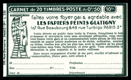 ** N°272-C15, Série 230, GLATIGNY PAPIERS PEINTS Et EU. TTB (certificat)  Qualité: ** - Sonstige & Ohne Zuordnung