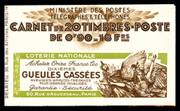 ** N°368-C1, Série 47, LOT NAT GUEULE CASSEE Et GALERIES BARBES. TTB  Qualité: ** - Sonstige & Ohne Zuordnung