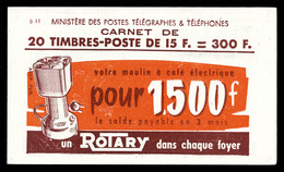 ** N°886-C10, Série 11, ROTARY MOULIN CAFE ELECTRIQUE Et EU, Daté Du 1.6.54. TTB  Qualité: ** - Autres & Non Classés