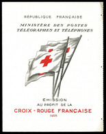 ** Carnet Croix Rouge De 1955, TB (certificat)  Qualité: **  Cote: 450 Euros - Croix Rouge