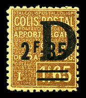 ** N°131, 2F35 Sur 1F65 Surchargé 'D', Fraîcheur Postale, SUP (certificat)  Qualité: **  Cote: 1350 Euros - Mint/Hinged