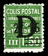 ** N°139, 2F15 Sur 1F50 Vert Surchargé 'D', Fraîcheur Postale, SUP (certificat)  Qualité: **  Cote: 850 Euros - Mint/Hinged