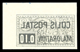 ** N°154C, N° Maury, 10c Gris-clair Non Dentelé, Impression Inversée Cdf, Tirage Special De 25 Exemplaires. SUPERBE. R.R - Ungebraucht