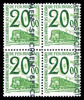 ** N°31/47, Série Timbres De 1960: Les 17 Valeurs En Bloc De Quatre Surchargés "SPECIMEN", SUPERBE (signé Calves/certifi - Mint/Hinged