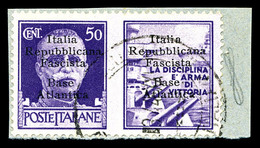 O N°11C, (N° Maury), Timbre De Propagande 50c Violet Avec Vignette 'Marine' Sur Son Support. SUPERBE. R.R.R (signé Schel - Guerre (timbres De)