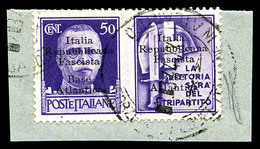 O N°11D, (N° Maury), Timbre De Propagande 50c Violet Avec Vignette 'Milice' Sur Son Support. SUPERBE. R.R.R (signé Schel - War Stamps