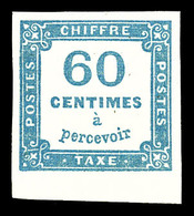 ** N°9, 60c Bleu Bdf. TTB  Qualité: ** - 1859-1959 Neufs