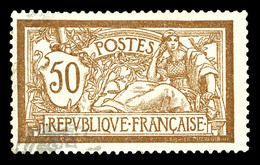 * N°120c, 50c Merson, Centre à Cheval. SUP (signé Brun/certificat)  Qualité: *  Cote: 450 Euros - Unused Stamps