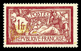 * N°121b, 1F Lie De Vin: Centre Très Déplacé, TTB  Qualité: *  Cote: 250 Euros - Unused Stamps
