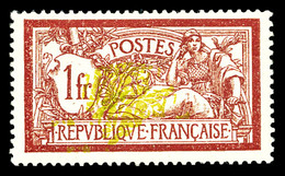 * N°121d, 1F Merson, Double Teinte De Fond. SUP (certificat)  Qualité: *  Cote: 500 Euros - Unused Stamps