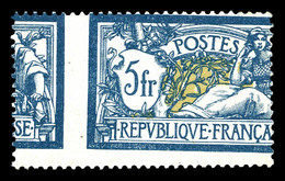 * N°123, 5f Merson, Piquage à Cheval Horizontal. SUP (certificat)  Qualité: * - Unused Stamps