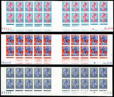 ** N°1230/34A, Série Complète, Les 7 Valeurs En Blocs De 20 Exemplaires Bas De Feuille Datés. TTB (certificat)  Qualité: - Non Classés