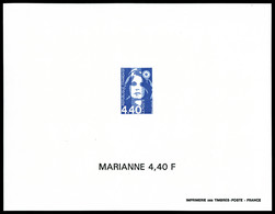 ** N°2820/22, Série Marianne Du Bicentenaire, 3 Feuillets Gommés Non Dentelés, TB  Qualité: **  Cote: 450 Euros - Epreuves De Luxe