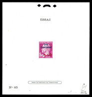 (*) épreuve D'atelier, Type Non émis: Mention 'Essai N°85' 1f50 Violet +50c Rouge Pasteur CA, R.R.R Et SUP (certificat)  - Artist Proofs