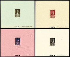 (*) N°470/73, Maréchal Pétain 4 épreuves Sur Papier De Couleurs Différentes, SUPERBE (certificat)  Qualité: (*) - Epreuves D'artistes