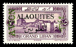 ** N°7a, 5 Pi Violet Sur Grd Liban Au Lieu De Syrie. SUP (certificat)  Qualité: **  Cote: 390 Euros - Unused Stamps