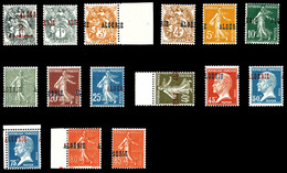 ** Surcharge à Cheval. Nos 1, 2, 4 Bdf, 5, 7, 8, 10, 13, 20 Bdf, 22, 23, 26 Cdf, 27 Bdf, 28. TTB (certificat)  Qualité:  - Unused Stamps