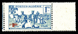 * N°159a, 1F +2f Bleu, Double Surcharge Bdf. TB  Qualité: *  Cote: 230 Euros - Unused Stamps