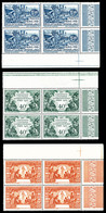 ** N°149a/52a, Expo Coloniale, 40c Vert, 90c Orange Et 1f50 Bleu Sans CAMEROUN En Bloc De Quatre Coin De Feuille, SUP (c - Unused Stamps