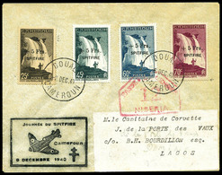 O N°236/39, Série Surchargée '+5 Frs SPITFIRE' Sur Lettre Du 9 Dec 1941 Avec Griffe 'Journée Du Spitfire'. TB  Qualité:  - Unused Stamps