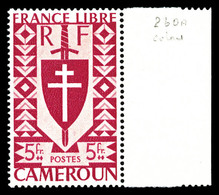 * N°260a, Erreur De Couleur: 5f Carmin, Bdf. TTB  Qualité: *  Cote: 300 Euros - Unused Stamps