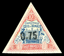 * N°26, 0,75 Sur 5f Rose Et Bleu, SUP (certificat)  Qualité: *  Cote: 750 Euros - Used Stamps