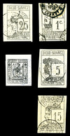 O N°6/10, Série Complète De 1890, Les 5 Valeurs TB (certificat)  Qualité: O  Cote: 826 Euros - Gebraucht