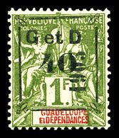 ** N°54, 40c Sur 1F Olive. SUP (certificat)  Qualité: **  Cote: 795 Euros - Unused Stamps