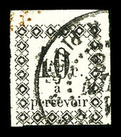 O Taxe, N°3, 40c Noir. TB. R. (signé Marquelet/certificat)  Qualité: O  Cote: 1400 Euros - Unused Stamps