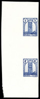 ** Tour Hassan: épreuve De Couleur Collective Gommée 4F Et 5F Bleu Foncé. R.R. TTB (certificat)  Qualité: ** - Used Stamps