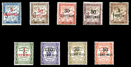 * Taxe, N°1/9, (N°5 Pd), Les 2 Séries TB  Qualité: *  Cote: 670 Euros - Used Stamps