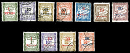 O Taxe, N°6/16, Les 2 Séries TB  Qualité: O  Cote: 245 Euros - Used Stamps