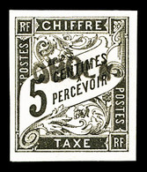 ** Taxe, N°1a, 5c Noir, Fraîcheur Postale, SUP (certificat)  Qualité: ** - Unused Stamps