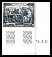 ** Poste Aérienne, 500F Sur 1000F Paris, Cdf Daté, TB (certificat)  Qualité: **  Cote: 400 Euros - Unused Stamps