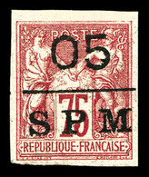 * N°10, 05 Sur 75c De 1877. SUP (signé/certificat)  Qualité: *  Cote: 400 Euros - Unused Stamps