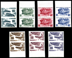 ** N°325/43, Série De 1947 En Paires Non Dentelées, Bdf. TTB  Qualité: **  Cote: 324 Euros - Unused Stamps